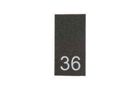 р036пч 36 - размерник - черный (уп.200 шт) купить по цене 99.85 руб - в интернет-магазине Веллтекс | Ульяновск
